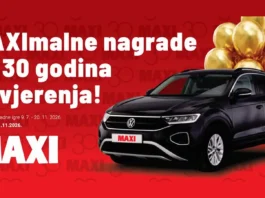 MAXI Orašje nagradna igra 2026: 30 GODINA S VAMA