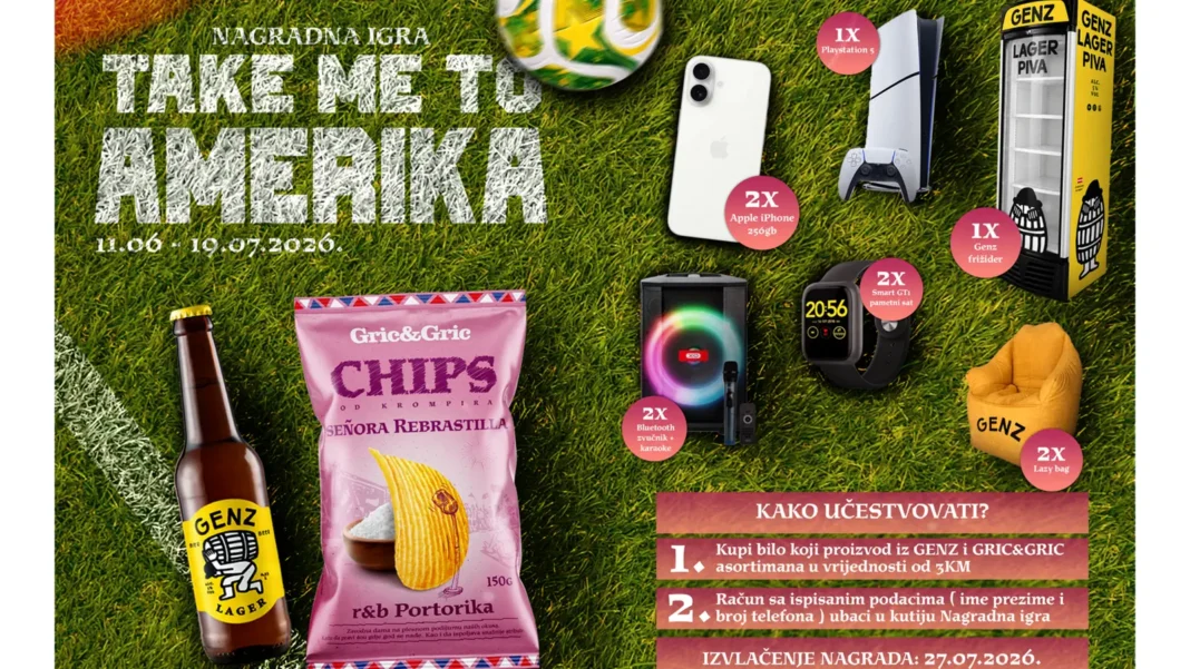 Nagradna igra Gric&Gric i Genz: TAKE ME TO AMERIKA