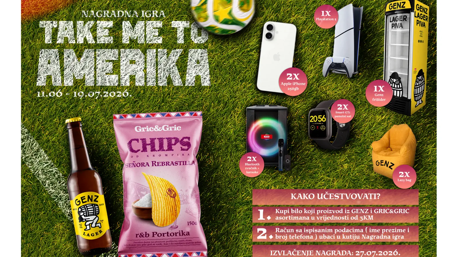 Nagradna igra Gric&Gric i Genz: TAKE ME TO AMERIKA