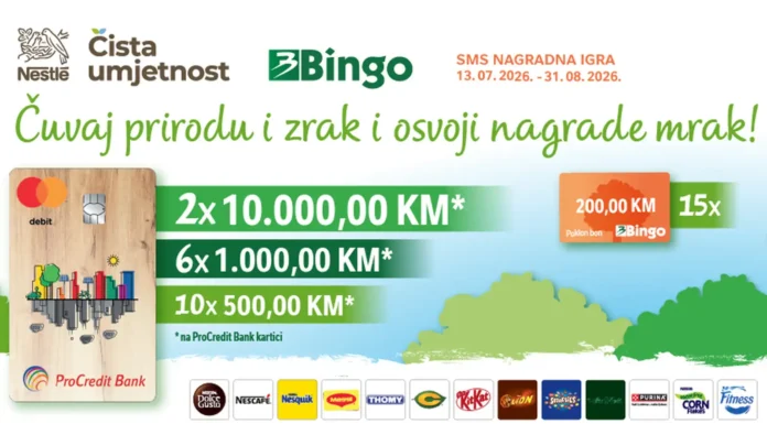 Nestlé nagradna igra 2026: Čuvaj prirodu i zrak i osvoji nagrade mrak!