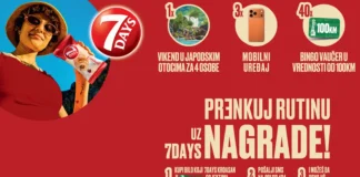 7days nagradna igra: Prenkuj rutinu uz 7Days nagrade 7Days nagradna igra 2026: Prenkuj rutinu uz 7Days nagrade