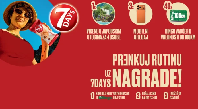 7Days nagradna igra 2026: Prenkuj rutinu uz 7Days nagrade