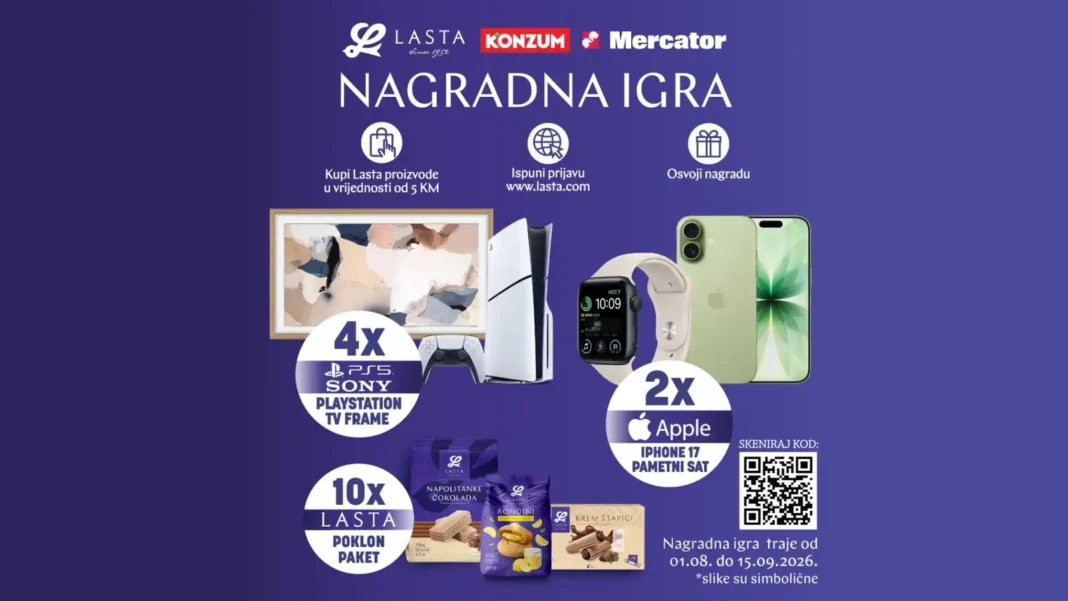 Lasta nagradna igra u Konzumu za iPhone 17 i PlayStation 5