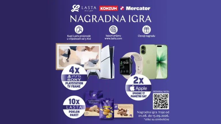 Lasta nagradna igra u Konzumu za iPhone 17 i PlayStation 5