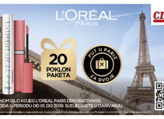 L'ORÉAL nagradna igra u cm-u: Osvojite put u Pariz L'ORÉAL nagradna igra u cm-u: Osvojite put u Pariz