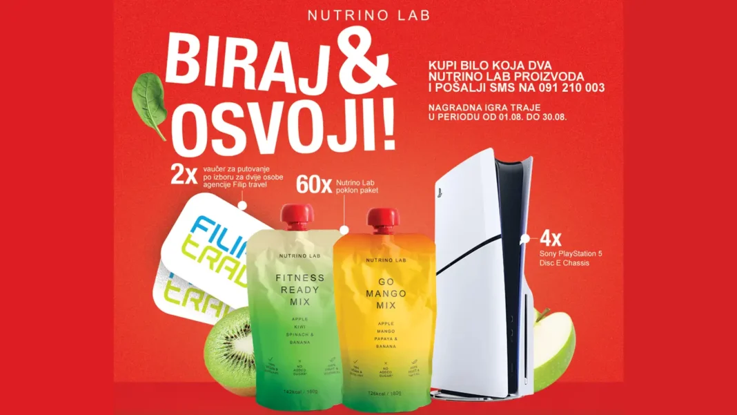 Nutrino Lab nagradna igra: Biraj i osvoji!