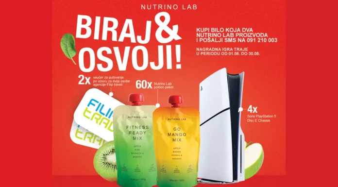 Nutrino Lab nagradna igra: Biraj i osvoji!