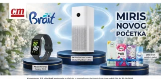 Brait nagradna igra u cm-u: Osvojite Samsung pametni sat i Brait poklon pakete Brait nagradna igra u cm-u traje do 30.9.2026., a možete osvojiti: Brait poklon paket i Samsung pametni sat.