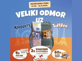 TOFFIFEE i KNOPPERS nagradna igra 2026 u BiH