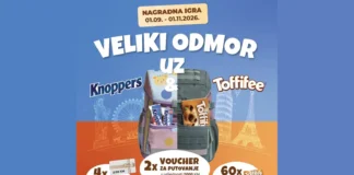TOFFIFEE i KNOPPERS nagradna igra 2026 TOFFIFEE i KNOPPERS nagradna igra 2026 u BiH