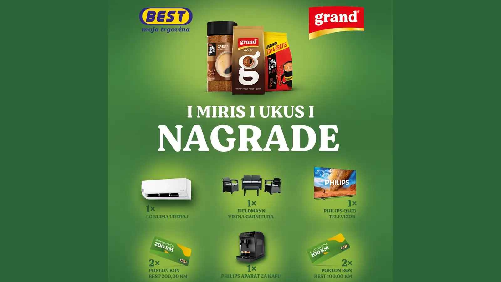 BEST kafa i GRAND nagrađuju kupce!