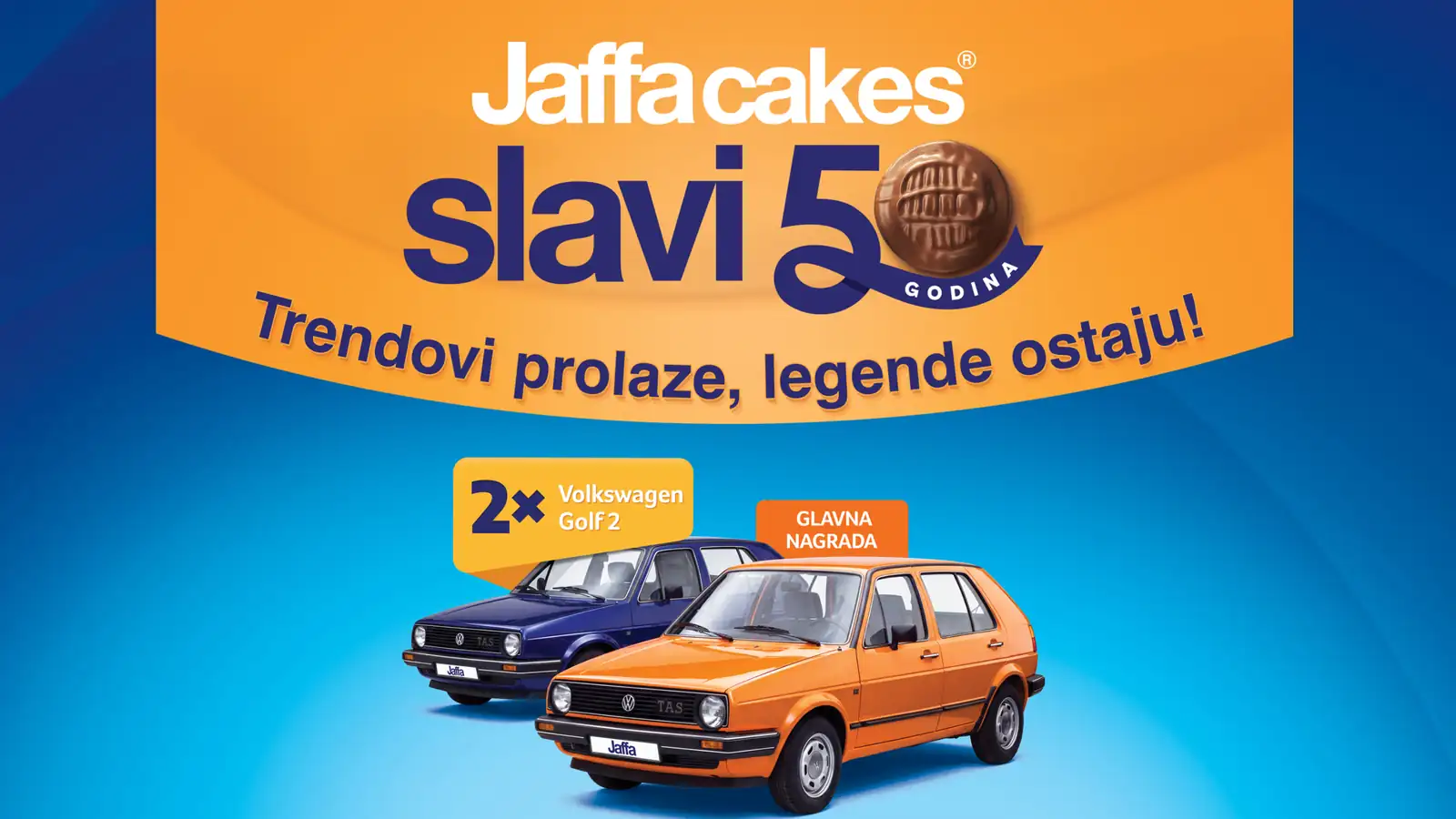 Jaffa nagadna igra 2026: Jaffa cakes slavi 50 godina i poklanja Golf