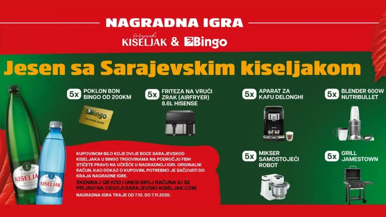 Sarajevski kiseljak nagradna igra: Jesen sa Sarajevskim kiseljakom