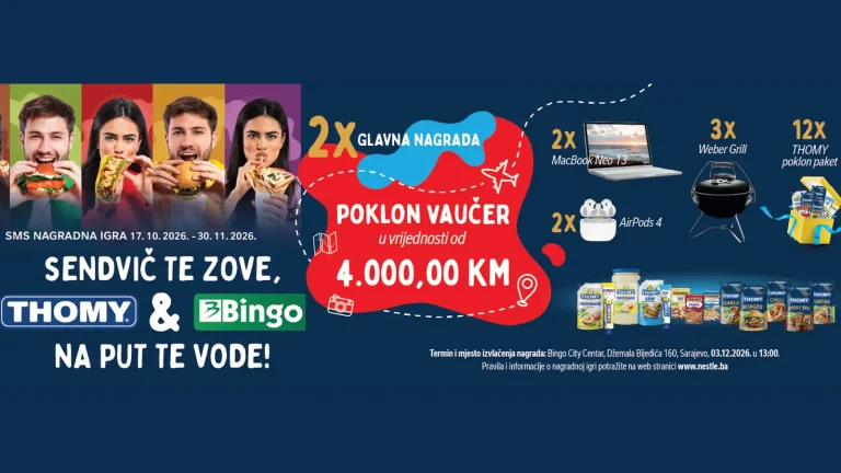 THOMY nagradna igra: Sendvič te zove, THOMY i Bingo na put te vode!