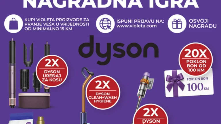 VIOLETA i TROPIC nagradna igra za Dyson uređaje